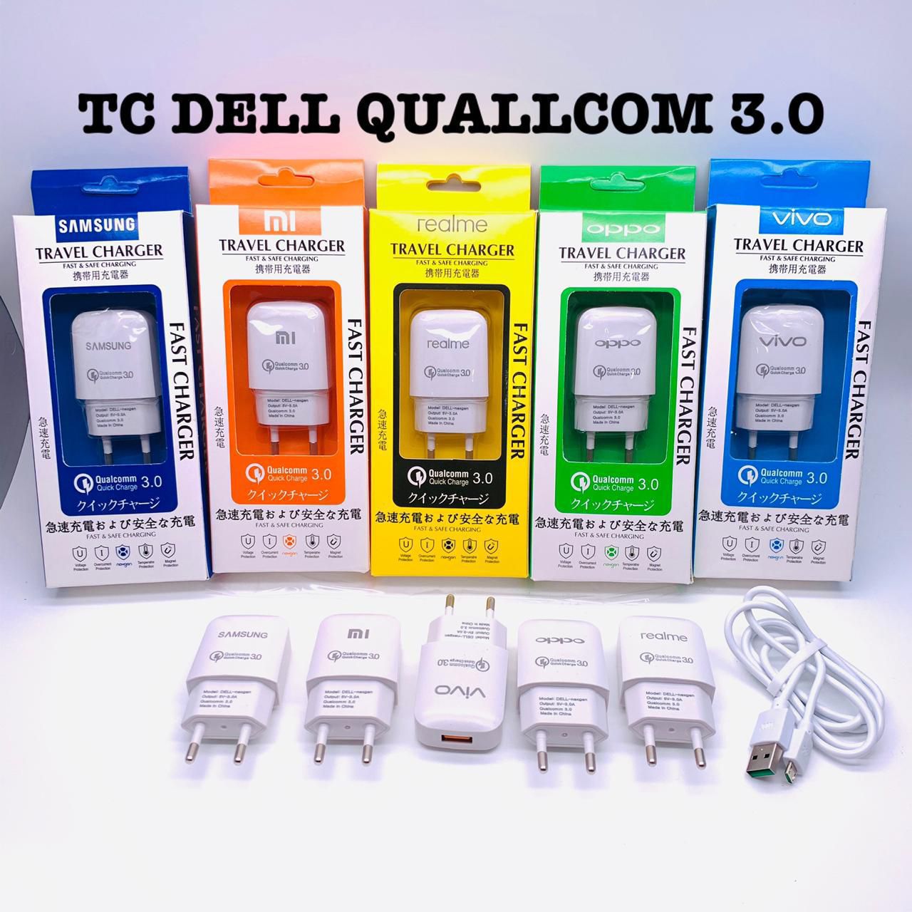 TRAVEL CHARGER BATOK DELL 3.0 PREMIUM (NG)